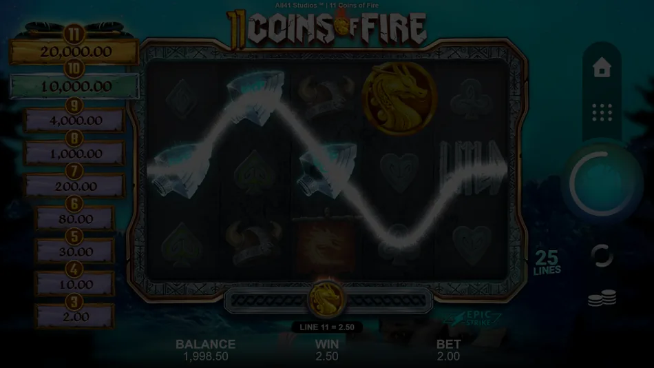 11 Coins of Fire demo play